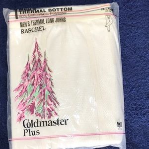 Coldmaster Plus Thermal Underwear Long Johns Cotton Blend Vintage Cold Weather